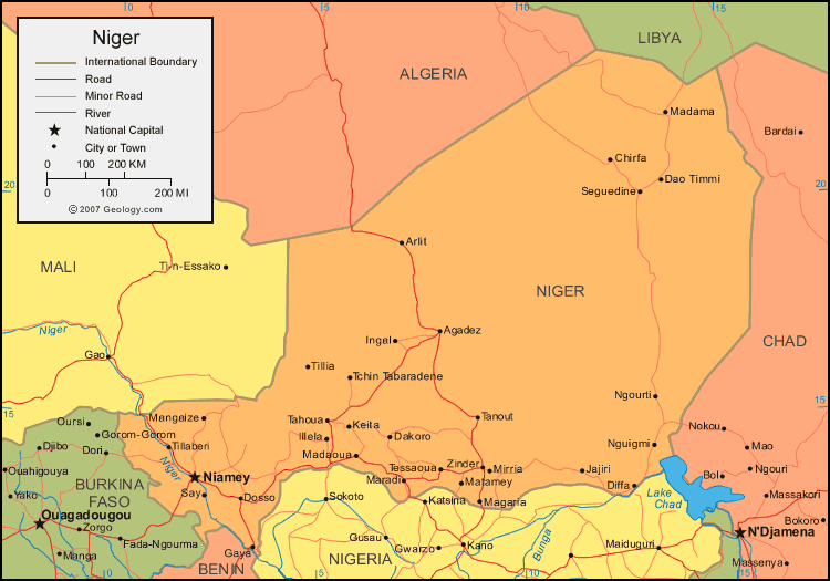 niger map Niger Map