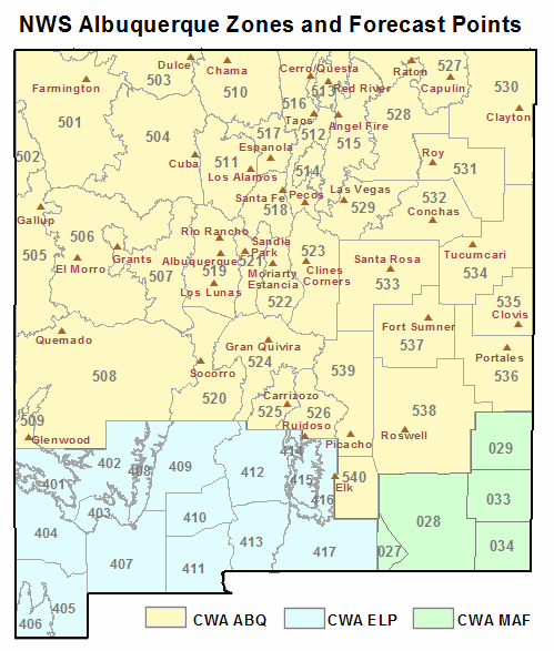 nmzones Albuquerque Metro Map