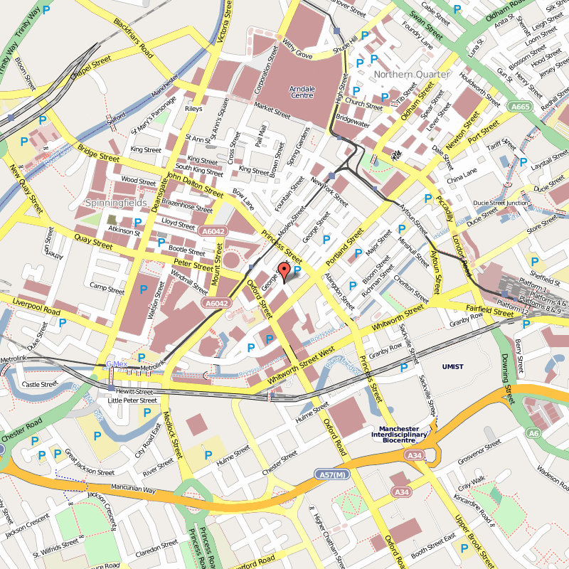 novotel centre manchester Manchester Map Tourist Attractions