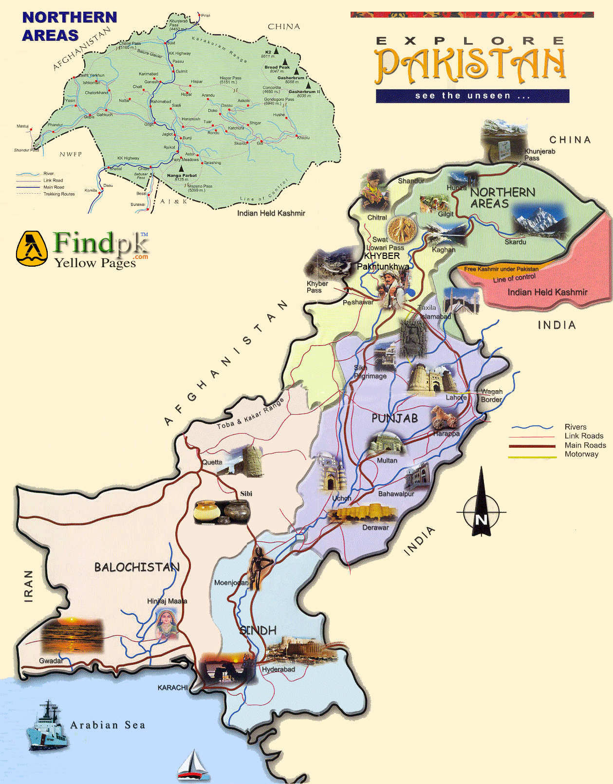 pakistan map tourist attractions  0 Pakistan Map Tourist Attractions