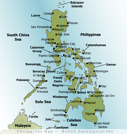philippines map 1 Philippines Map