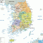 political map of south kore 150x150 Korea, South Map