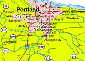 portland Portland Map Tourist Attractions