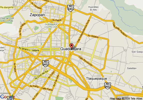 quality inn guadalajara centro historico map Guadalajara Subway Map