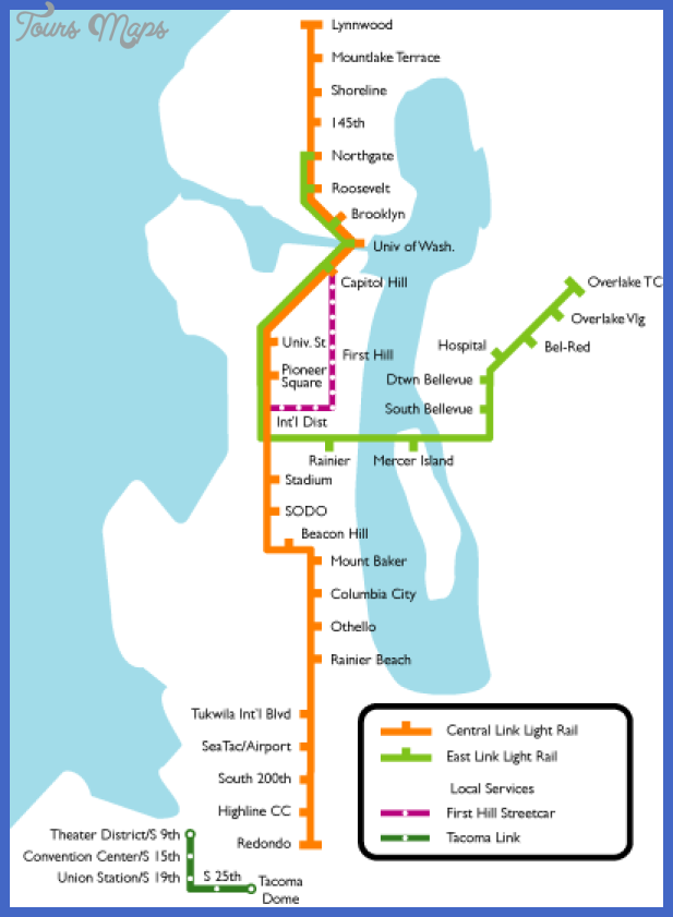 rail map seattle Seattle Metro Map