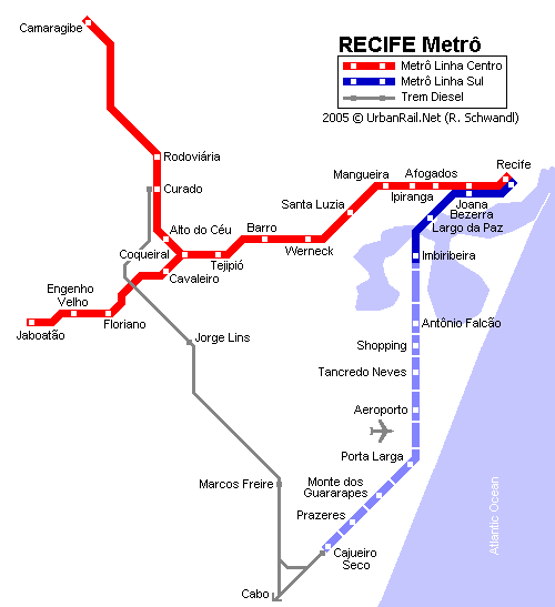 recife map Recife Metro Map