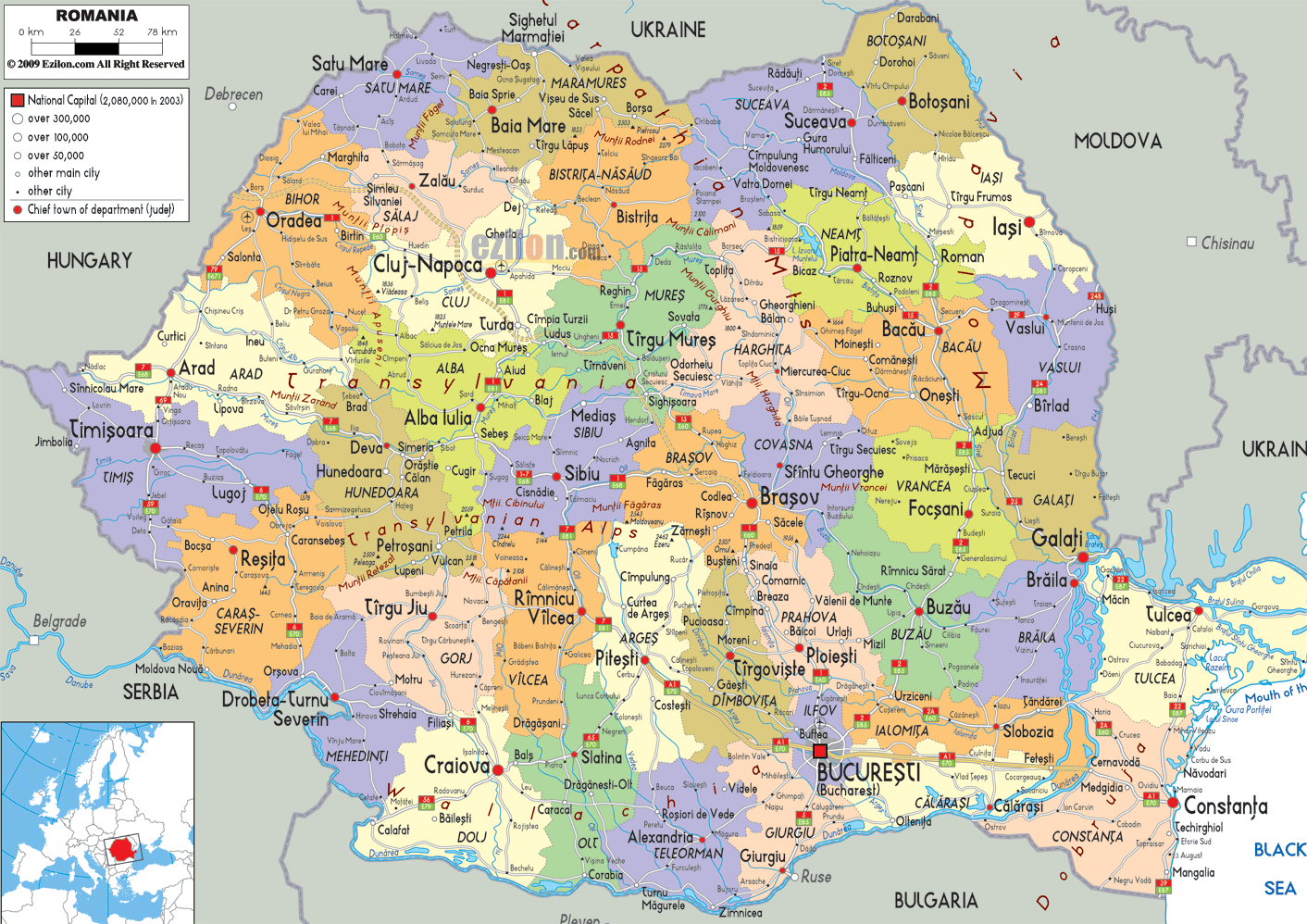 romanian political map Romania Subway Map