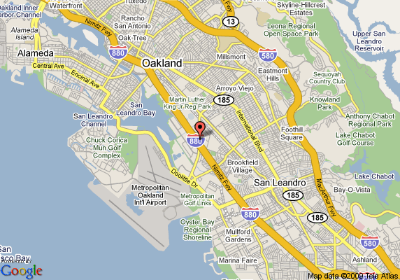 san francisco days inn oakland airport coliseum map San Francisco Oakland Map Tourist Attractions