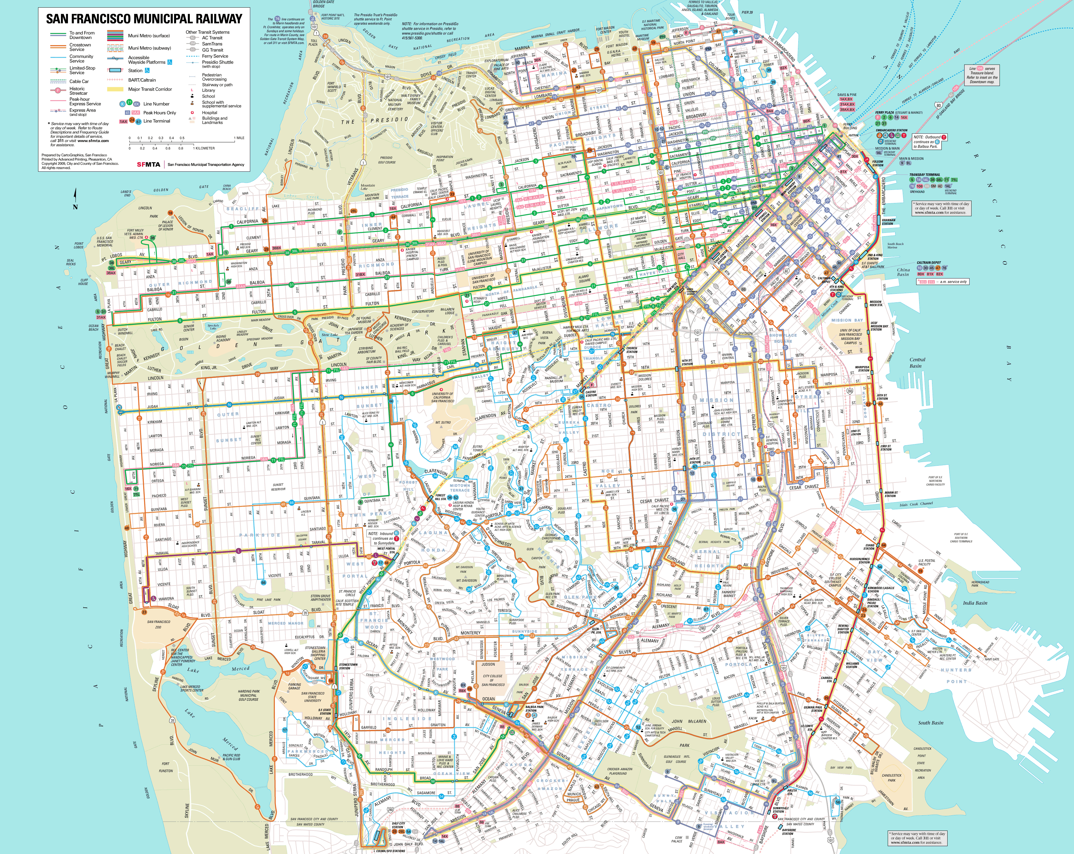 san francisco map  1 San Francisco Map