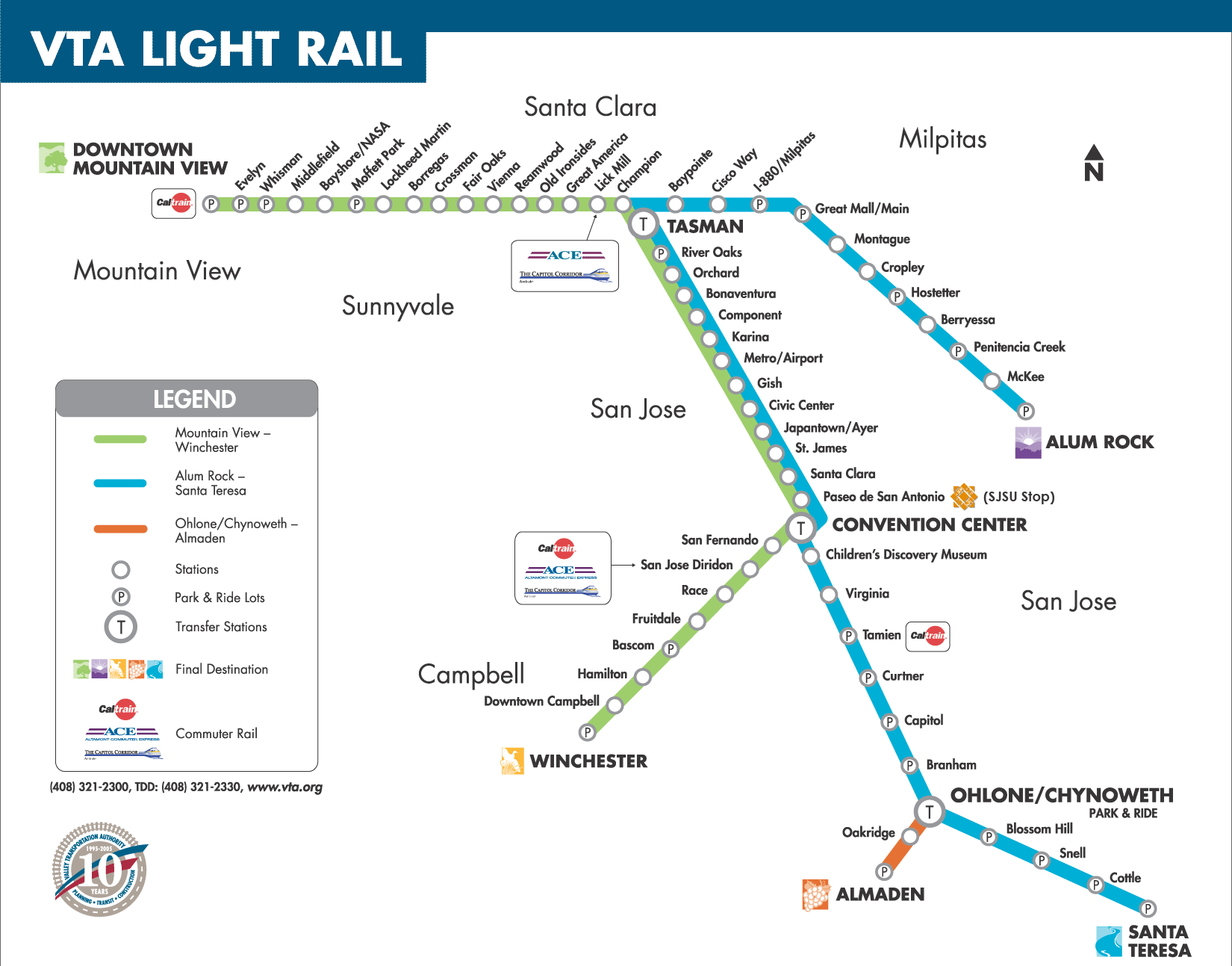 san jose metro map02 San Jose Metro Map