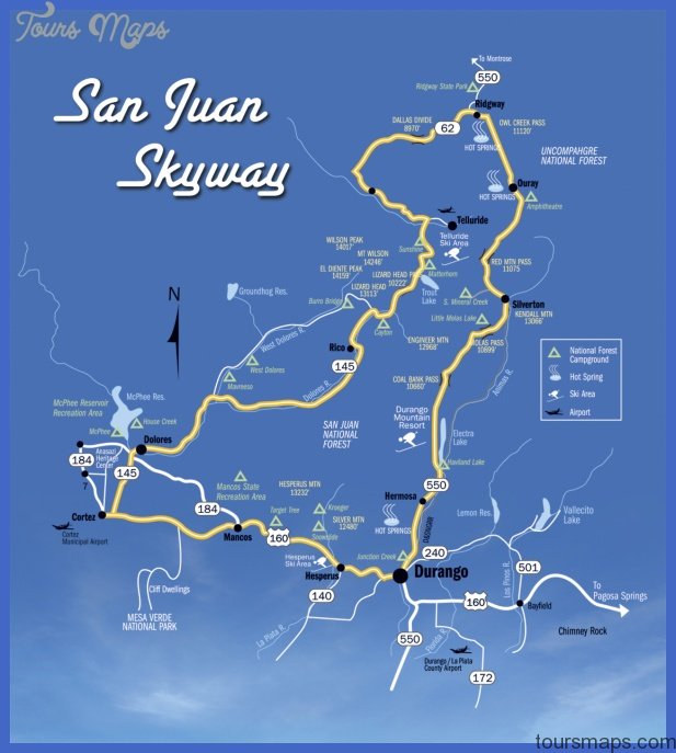 sanjuanskywaymap San Juan Map