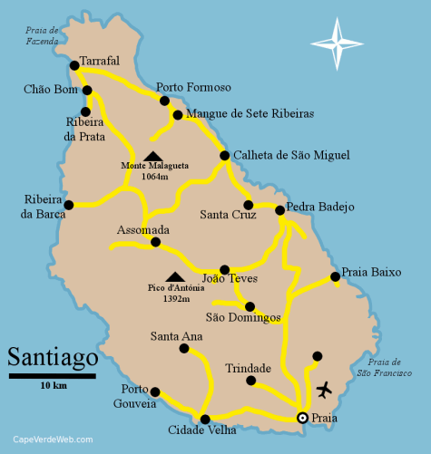 santiago map tourist attractions  0 Santiago Map Tourist Attractions