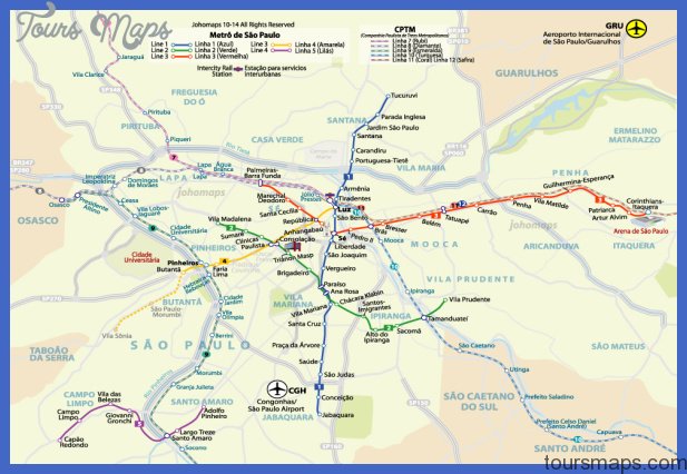 saopaulo metro Sao Paulo Subway Map