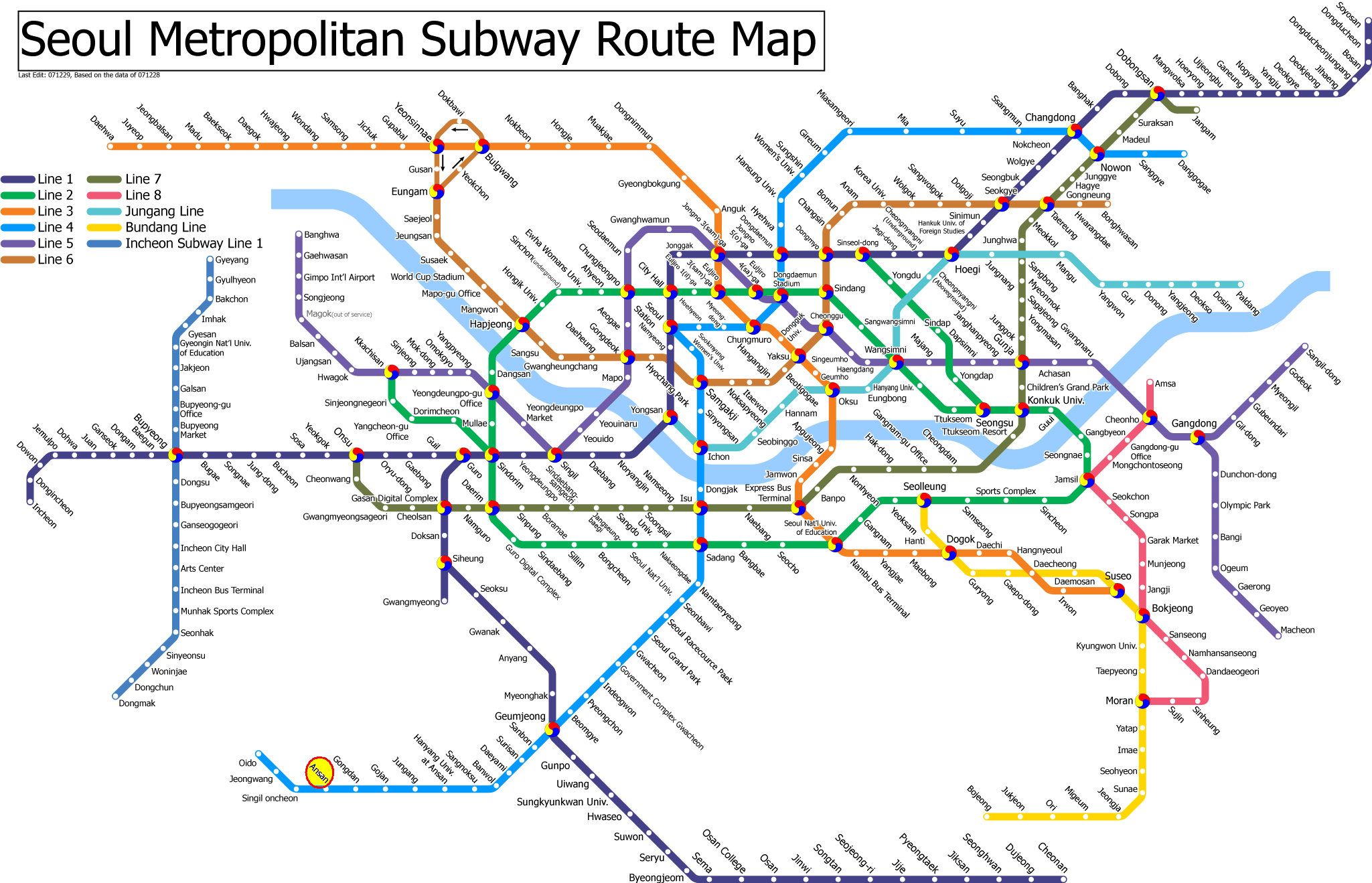 seoul subway map Bogota Subway Map