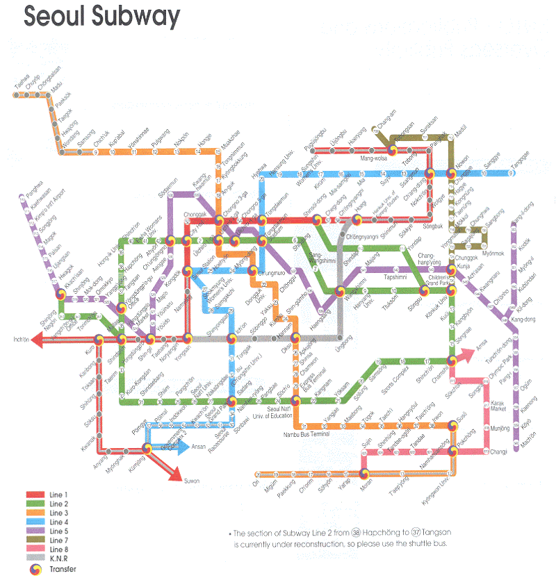 seoul subway Cambodia Subway Map