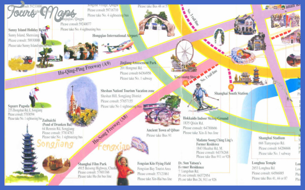 Shanghai Map Tourist Attractions Toursmaps Com 6200