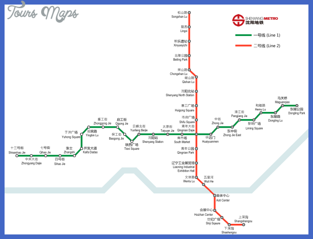 shenyang metro map  0 Shenyang Metro Map