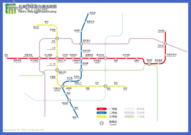 shijiazhuang metro map  2 Shijiazhuang Metro Map