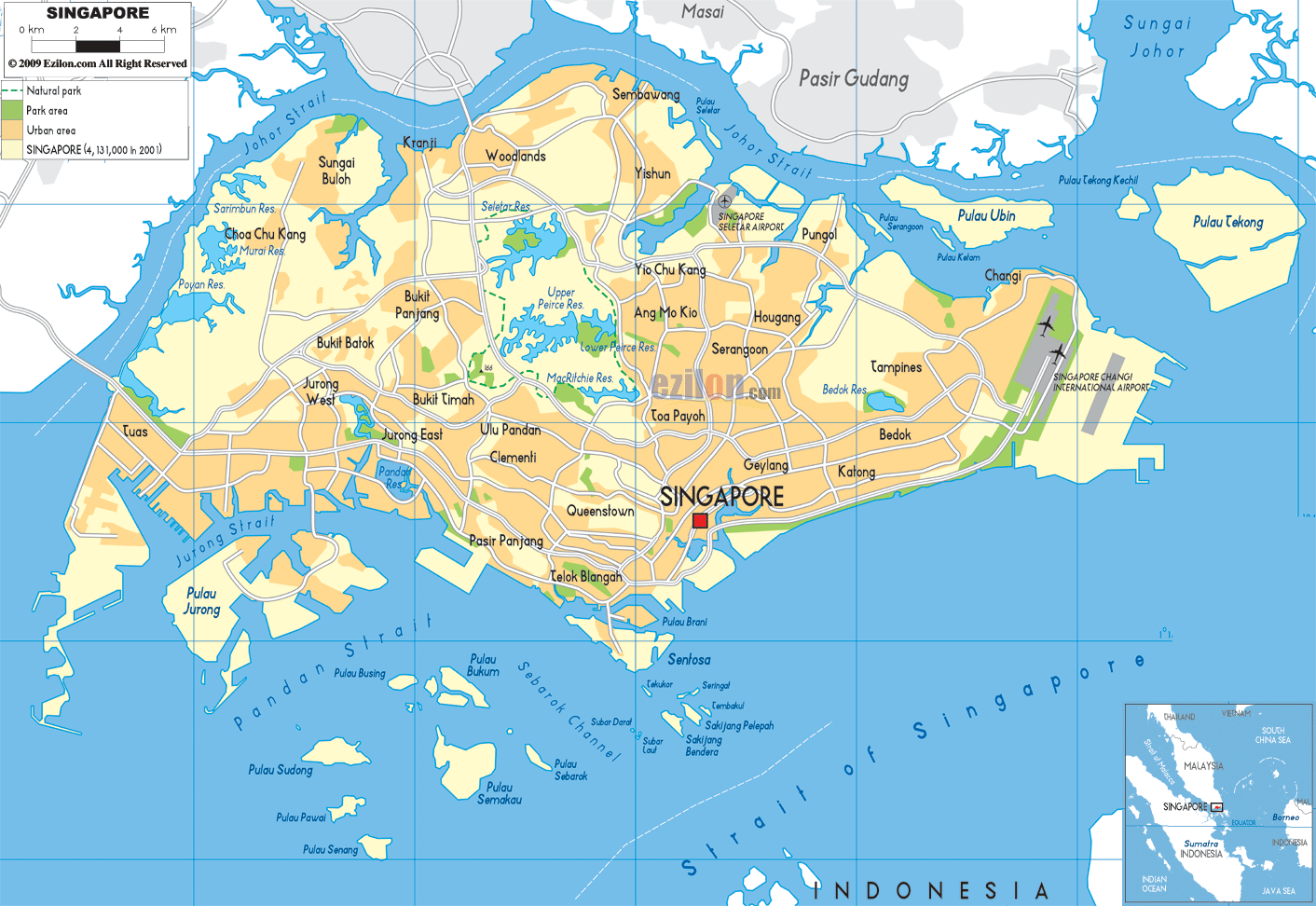 singapore map Singapore Map
