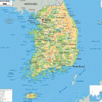 south korea physical map 150x150 Korea, South Map