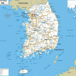 south korea road map 150x150 Korea, South Map