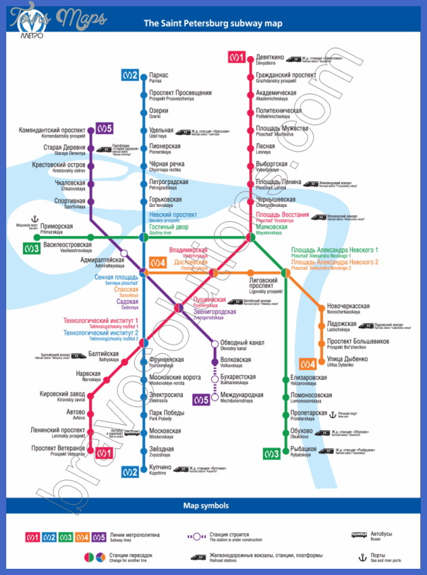 st petersburg subway map  1 St Petersburg Subway Map