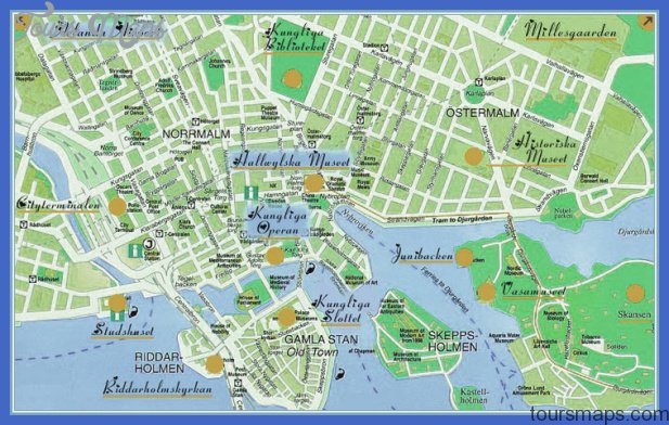 stockholm map Sweden Map Tourist Attractions
