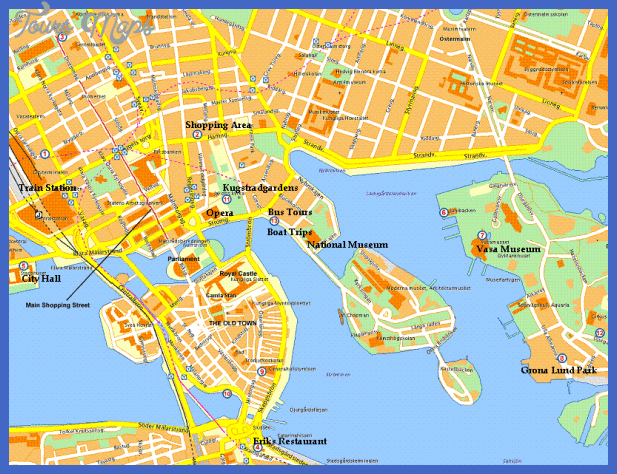 stokholm map gif Sweden Map Tourist Attractions