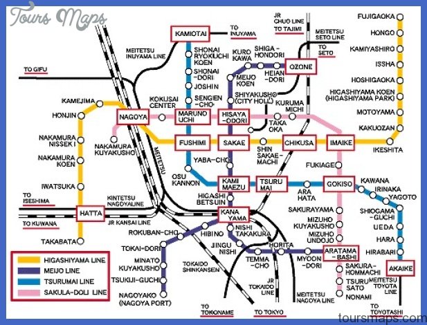 subway Nagoya Metro Map
