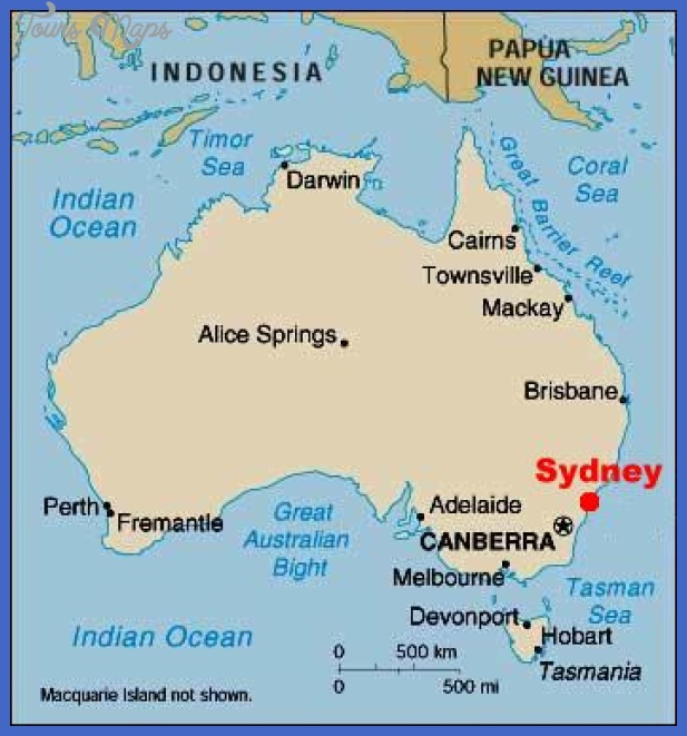 Sydney Map - ToursMaps.com