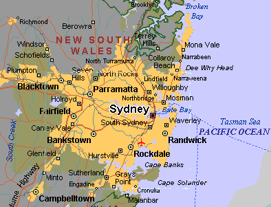 sydney map Sydney Map