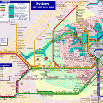 sydney rail and ferry map 150x150 Sydney Subway Map