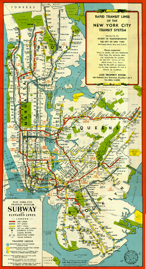 system 1948 small Riverside Subway Map