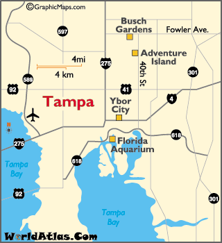 tampa map tourist attractions  3 Tampa Map Tourist Attractions