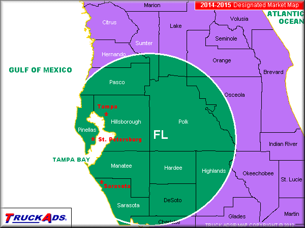 tampa st petersburg sarasota designated market map Tampa St. Petersburg Map