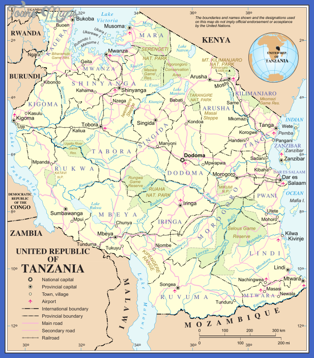 tanzania metro map  1 Tanzania Metro Map