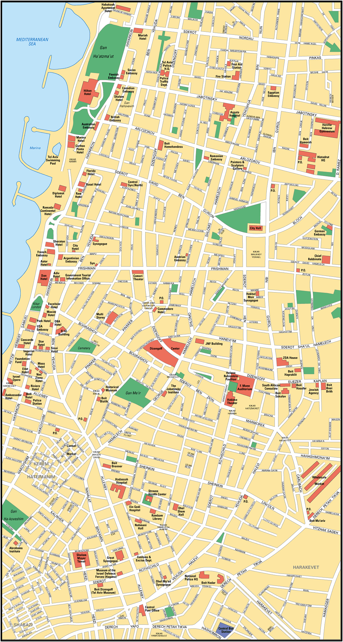telaviv Tel Aviv Metro Map