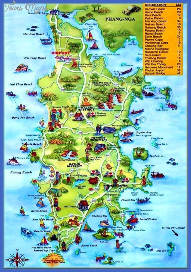 Thailand Map Tourist Attractions - Map - Travel - Holiday - Vacations