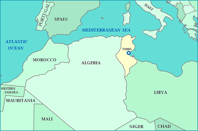 tunisia Tunisia Map