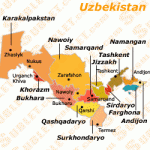 uzbekistan 150x150 Tashkent Map Tourist Attractions