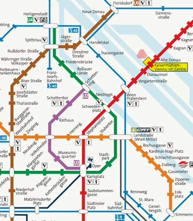 viennasubwaymap Vienna Subway Map