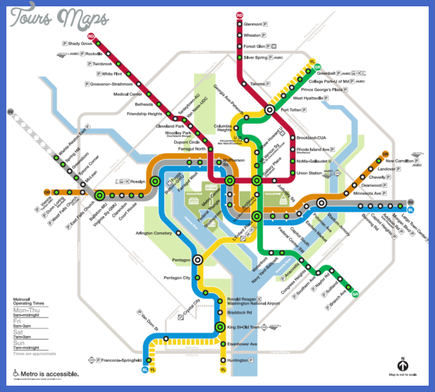 washington dc metro station with hotels close by Washington Metro Map