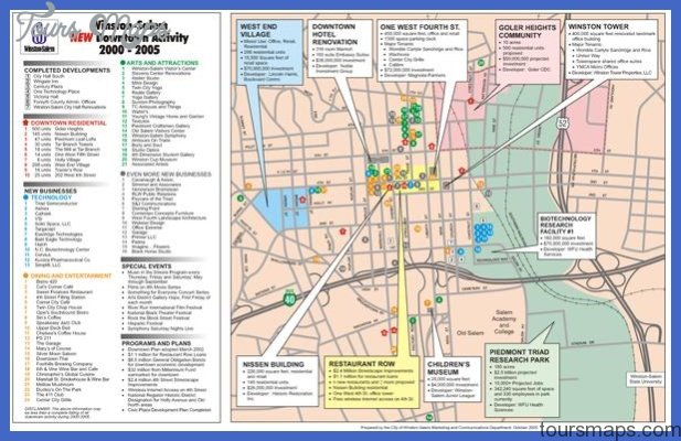 winston salem city metro map  6 Winston Salem city Metro Map