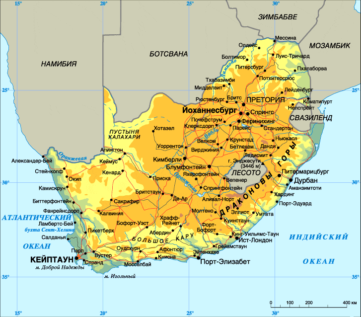 1313363298 map of sar THE REPUBLIC OF SOUTH AFRICA