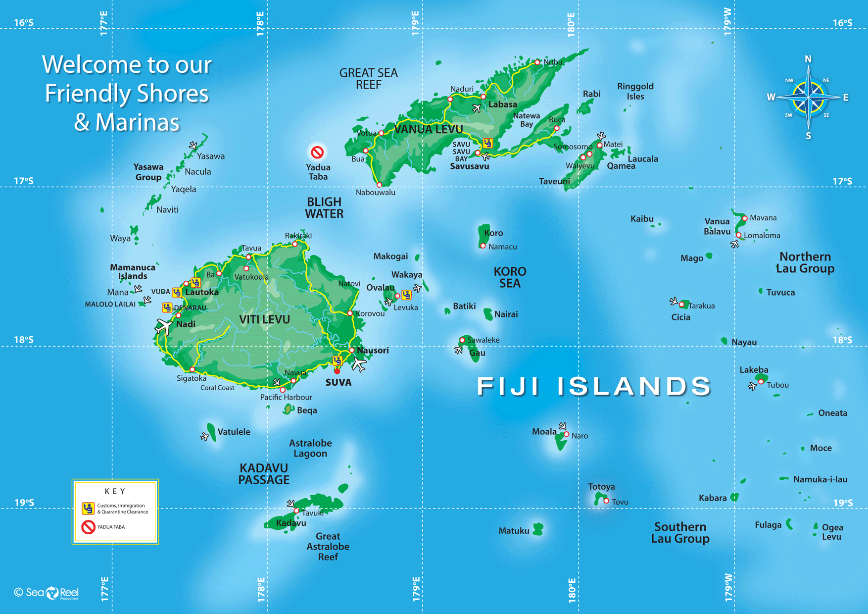 fiji map Fiji Map