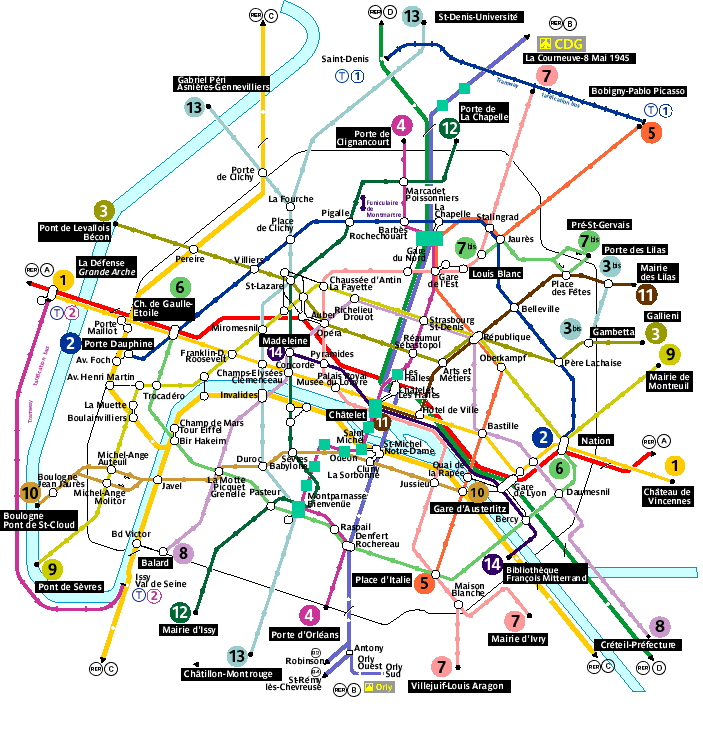 france paris 10450 France Subway Map
