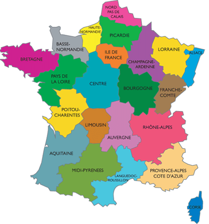 map france regions France Map