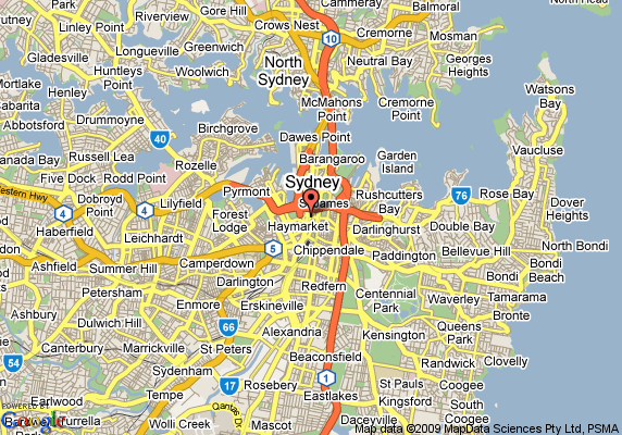 metro hotel sydney map Australia Subway Map