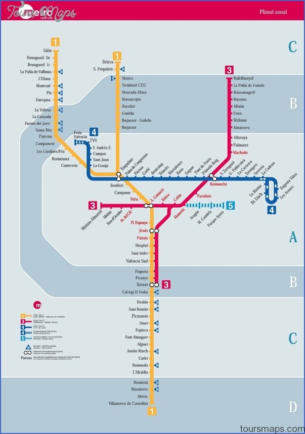 metro valencia Spain Metro Map