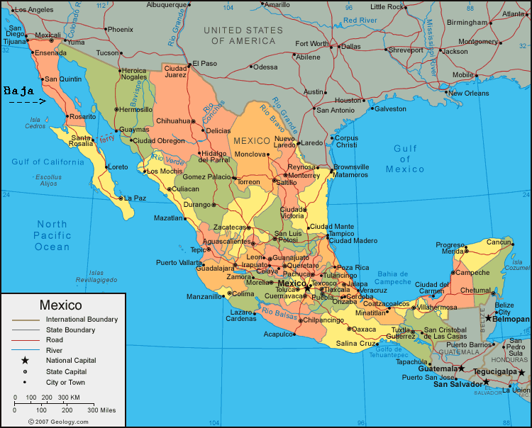 mexico map 1 Mexico City Map